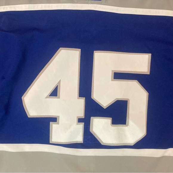 2000s Sudbury Wolves Game Worn Used Hockey Jersey #45 NNOB OHL Ontario MIC Sz 54 - Picture 7 of 8
